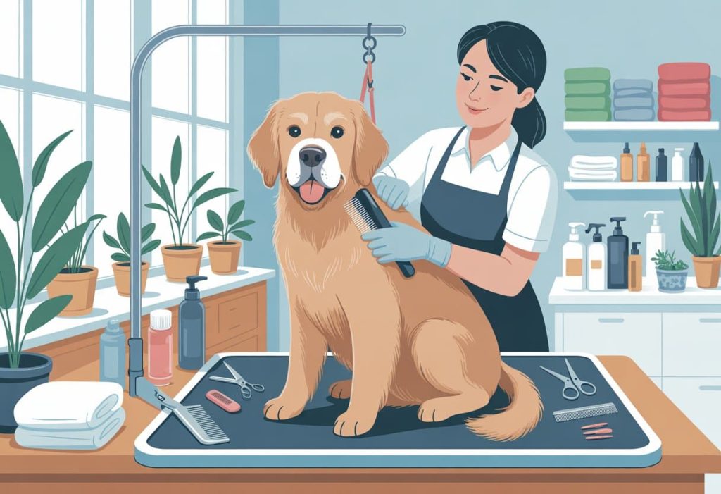 senior dog grooming