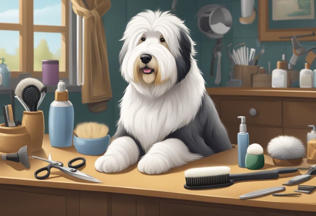 old english sheep dog grooming