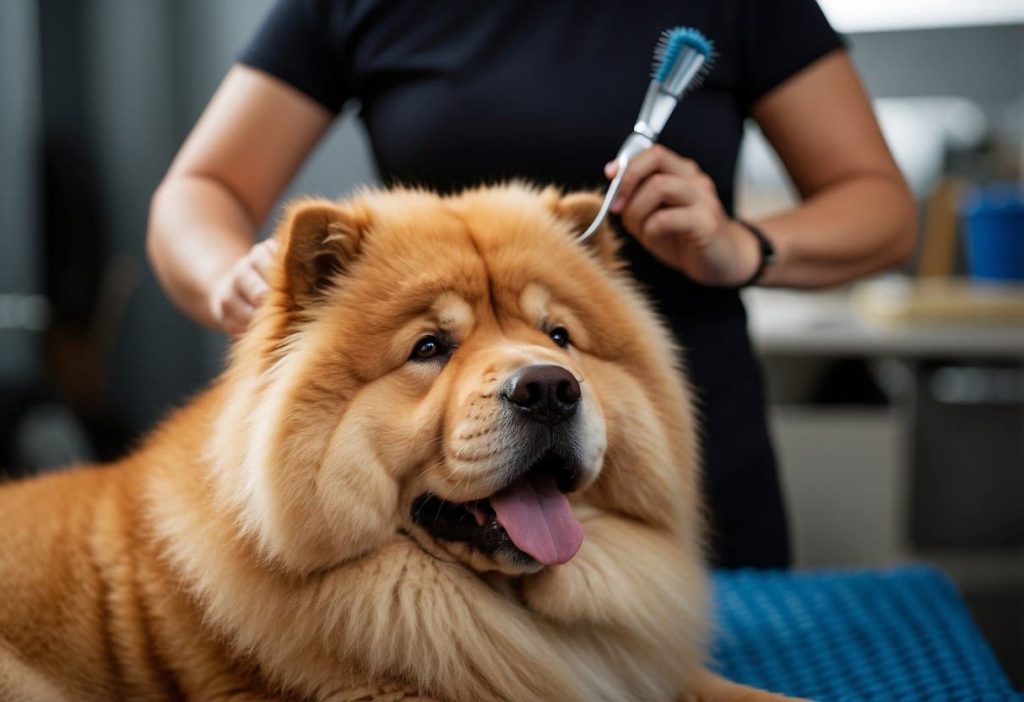 how to groom a chow