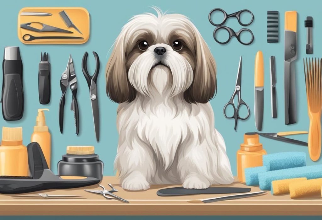 grooming a shih tzu