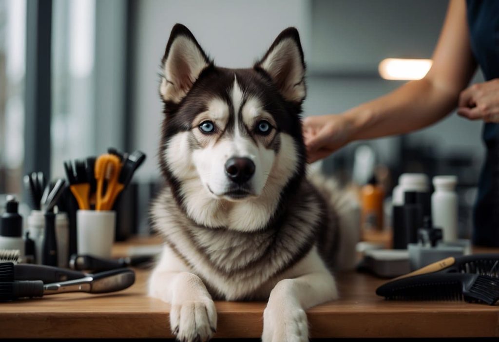 siberian husky grooming