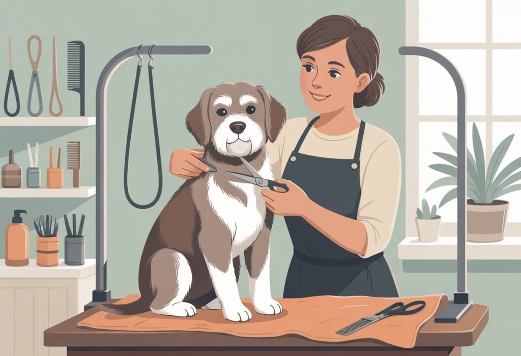 old dog grooming